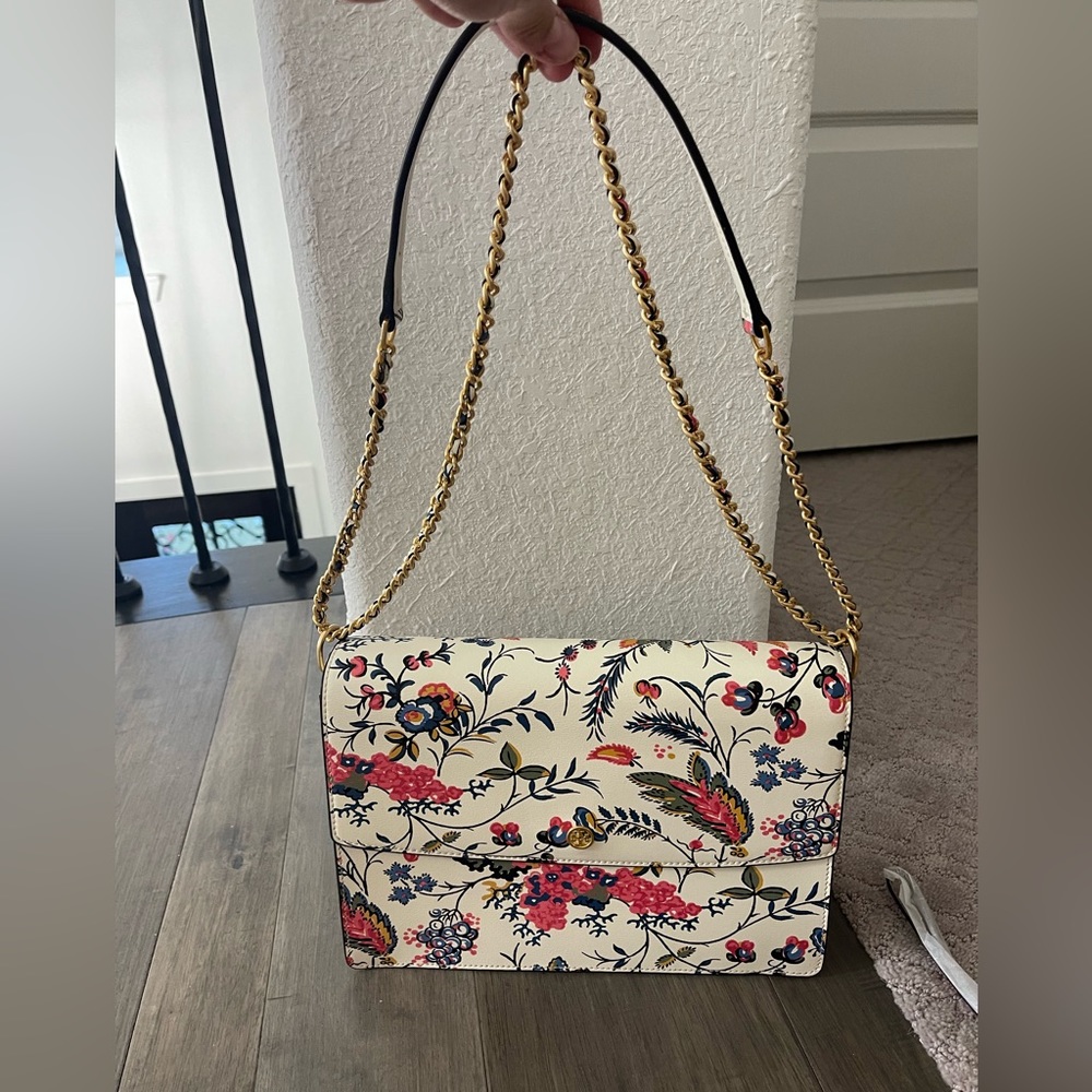 Tory Burch Parker Floral Convertible Shoulder Bag in Gabriella Floral